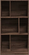 vidaXL - Boekenkast - 57x28,5x107,5 - cm - bewerkt - hout - bruin - eikenkleurig