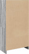 vidaXL - Boekenkast - 57x28,5x107,5 - cm - bewerkt - hout - grijs - sonoma - eiken