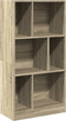 vidaXL - Boekenkast - 57x28,5x107,5 - cm - bewerkt - hout - sonoma - eikenkleurig