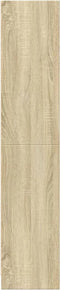 vidaXL - Boekenkast - 57x28,5x107,5 - cm - bewerkt - hout - sonoma - eikenkleurig