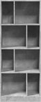 vidaXL - Boekenkast - 57x28,5x141 - cm - bewerkt - hout - betongrijs