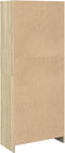 vidaXL - Boekenkast - 57x28,5x141 - cm - bewerkt - hout - sonoma - eikenkleurig