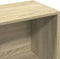 vidaXL - Boekenkast - 57x28,5x141 - cm - bewerkt - hout - sonoma - eikenkleurig