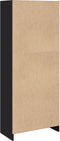 vidaXL - Boekenkast - 57x28,5x141 - cm - bewerkt - hout - zwart