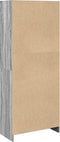 vidaXL - Boekenkast - 57x28,5x141cm - bewerkt - hout - grijs - sonoma - eikenkleurig