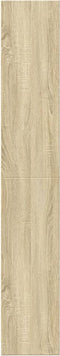 vidaXL - Boekenkast - 57x28,5x174 - cm - bewerkt - hout - sonoma - eikenkleurig