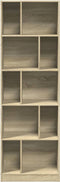 vidaXL - Boekenkast - 57x28,5x174 - cm - bewerkt - hout - sonoma - eikenkleurig
