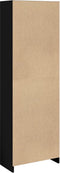 vidaXL - Boekenkast - 57x28,5x174 - cm - bewerkt - hout - zwart