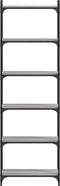 vidaXL - Boekenkast - 6-laags - 60x30x188 - cm - bewerkt - hout - grijs - sonoma