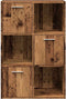 vidaXL - Boekenkast - 60,5x30x90 - cm - bewerkt - hout - oud - houtkleurig