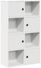 vidaXL - Boekenkast - 60x24x101,5 - cm - bewerkt - hout - wit