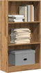 vidaXL - Boekenkast - 60x24x109 - cm - bewerkt - hout - artisanaal - eikenkleurig