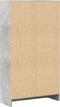 vidaXL - Boekenkast - 60x24x109 - cm - bewerkt - hout - betongrijs