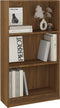 vidaXL - Boekenkast - 60x24x109 - cm - bewerkt - hout - bruin - eikenkleur