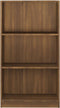 vidaXL - Boekenkast - 60x24x109 - cm - bewerkt - hout - bruin - eikenkleur