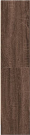 vidaXL - Boekenkast - 60x24x109 - cm - bewerkt - hout - bruin - eikenkleurig