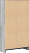 vidaXL - Boekenkast - 60x24x109 - cm - bewerkt - hout - grijs - sonoma - eikenkleurig
