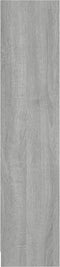 vidaXL - Boekenkast - 60x24x109 - cm - bewerkt - hout - grijs - sonoma - eikenkleurig