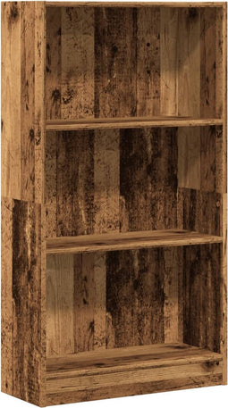 vidaXL - Boekenkast - 60x24x109 - cm - bewerkt - hout - oud - houtkleurig