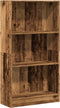 vidaXL - Boekenkast - 60x24x109 - cm - bewerkt - hout - oud - houtkleurig