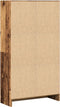 vidaXL - Boekenkast - 60x24x109 - cm - bewerkt - hout - oud - houtkleurig