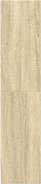 vidaXL - Boekenkast - 60x24x109 - cm - bewerkt - hout - sonoma - eikenkleurig