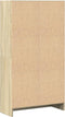 vidaXL - Boekenkast - 60x24x109 - cm - bewerkt - hout - sonoma - eikenkleurig