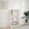 vidaXL - Boekenkast - 60x24x109 - cm - bewerkt - hout - wit