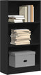 vidaXL - Boekenkast - 60x24x109 - cm - bewerkt - hout - zwart
