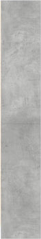 vidaXL - Boekenkast - 60x24x143 - cm - bewerkt - hout - betongrijs