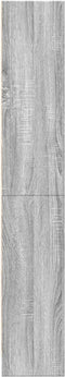 vidaXL - Boekenkast - 60x24x143 - cm - bewerkt - hout - grijs - sonoma - eikenkleurig
