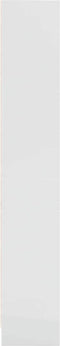 vidaXL - Boekenkast - 60x24x143 - cm - bewerkt - hout - hoogglans - wit