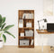 vidaXL - Boekenkast - 60x24x143 - cm - bewerkt - hout - oud - houtkleurig