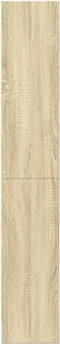 vidaXL - Boekenkast - 60x24x143 - cm - bewerkt - hout - sonoma - eikenkleurig