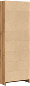 vidaXL - Boekenkast - 60x24x176 - cm - bewerkt - hout - artisanaal - eikenkleurig