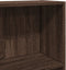 vidaXL - Boekenkast - 60x24x176 - cm - bewerkt - hout - bruin - eikenkleurig