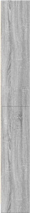 vidaXL - Boekenkast - 60x24x176 - cm - bewerkt - hout - grijs - sonoma - eikenkleurig