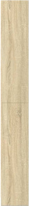 vidaXL - Boekenkast - 60x24x176 - cm - bewerkt - hout - sonoma - eikenkleurig