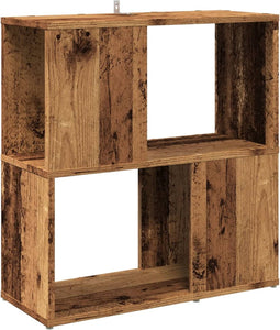 vidaXL - Boekenkast - 60x24x63 - cm - bewerkt - hout - oud - houtkleurig
