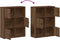vidaXL - Boekenkast - 60x24x76,5 - cm - bewerkt - hout - bruin - eikenkleurig