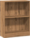 vidaXL - Boekenkast - 60x24x76 - cm - bewerkt - hout - artisanaal - eikenkleurig
