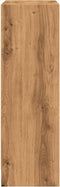 vidaXL - Boekenkast - 60x24x76 - cm - bewerkt - hout - artisanaal - eikenkleurig