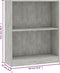 vidaXL - Boekenkast - 60x24x76 - cm - bewerkt - hout - betongrijs