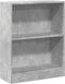 vidaXL - Boekenkast - 60x24x76 - cm - bewerkt - hout - betongrijs