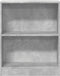 vidaXL - Boekenkast - 60x24x76 - cm - bewerkt - hout - betongrijs