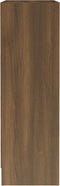 vidaXL - Boekenkast - 60x24x76 - cm - bewerkt - hout - bruin - eikenkleur