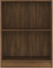 vidaXL - Boekenkast - 60x24x76 - cm - bewerkt - hout - bruin - eikenkleur