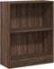 vidaXL - Boekenkast - 60x24x76 - cm - bewerkt - hout - bruin - eikenkleur