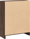 vidaXL - Boekenkast - 60x24x76 - cm - bewerkt - hout - bruin - eikenkleur