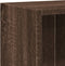 vidaXL - Boekenkast - 60x24x76 - cm - bewerkt - hout - bruin - eikenkleur